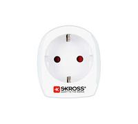 Skross Adaptateur de voyage 1.500232-E Europe vers Danemark Type K 16A Blanc