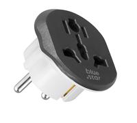 Adaptateur de Voyage Prise Européenne Type E 16A Connexion Sécurisée Blanc