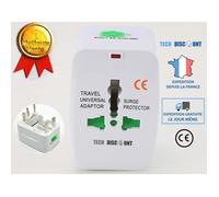 Adaptateur de voyage prise universel international all in one anglaise - Roame - usb hdmi américaine lightning chargeur led sécuri