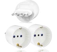 Adaptateur de voyage - PZCC - Type L - Pack 3 - 1500 W (250 V, 10 A) - Plastique PC ignifuge, sécurité enfants