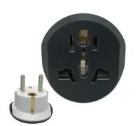Adaptateur de voyage UE - Convertisseur Allemagne 4,8 x 2,5 x 5,2 cm, adaptateur type F | Étui ignifuge Protection contre les surtensions Transmission de stable Large compatibilité Desi