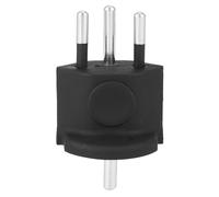 Adaptateur de voyage UE vers États-Unis avec borne à vis pour une utilisation internationale. Design compact et durable, petit et léger.