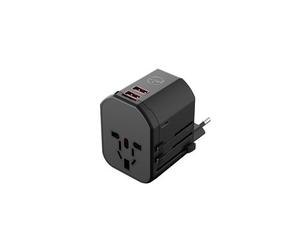 Adaptateur de voyage universel 2 USB-A et 1 PD charge USB-C Mobility Lab 1840 W Noir