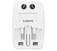 Adaptateur de voyage universel, chargeur international avec port de charge USB-C, compact et sûr pour plus de 150 pays, idéal pour iPhone et Smart