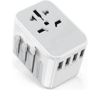 Adaptateur de voyage universel - Compatible avec 224 pays - Avec 4 ports USB et 1 prise secteur - 2300 W