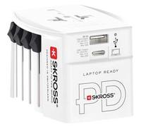 Adaptateur voyage USB A + USB C MUV Universel Blanc Skross