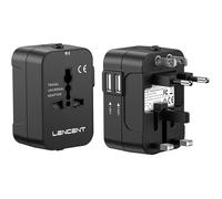 Adaptateur de Voyage Universel Prises Anglaise Europe Americaine Australie Prises Internationale avec 2 Prise électrique USB