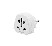 Adaptateur de Voyage Universel vers France Type E / F 15A 3750W 250V Blanc