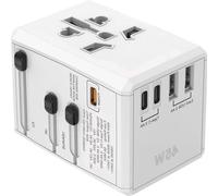 Adaptateur de voyage - USB-C avec 5 embouts - Compact pour les voyages