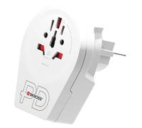 Skross Adaptateur de voyage Monde vers Europe AC20PD 1x USB-C PD + 1x USB-A Charge rapide Blanc
