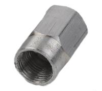 Adaptateur d'écrou d'entraînement en métal partie 225 pour fixation d'arbre flexible compatible avec Bosch 2610916116 Capuchon de pilote Finition argentée 16 mm Taille pour outils rotatifs Kit de