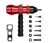 Adaptateur d'écrous à rivets pour pistolets à écrous électriques, adaptateur de pistolet à riveter, embout de rivetage pour visseuse sans fil et perceuse pour perceuse