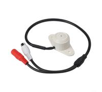 Adaptateur d'entrée audio pour caméra de sécurité DVR NVR - Kit de ramassage vocal à gain élevé avec suppression du bruit pour enregistrement vidéo surveillance extérieur
