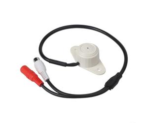 Adaptateur d'entrée audio pour caméra de sécurité DVR NVR - Kit de ramassage vocal à gain élevé avec suppression du bruit pour enregistrement vidéo surveillance extérieur
