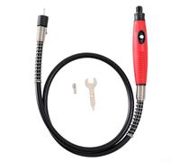 Adaptateur d'extension d'arbre de forage avec câble flexible et mandrin, compatible avec les meuleuses électriques pour une sculpture détaillée, ponçage et polissage, prise en main confortable (B)