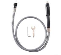 Adaptateur d'extension d'arbre de forage avec câble flexible et mandrin, compatible avec les meuleuses électriques pour une sculpture détaillée, ponçage et polissage, prise en main confortable (A)