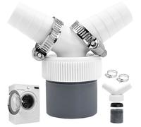 Adaptateur double évacuation - Forme en Y - Sortie DN40 Ø40 mm - Entrée 18-24 mm - 2 colliers inox 20-32 mm