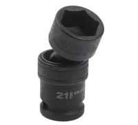 Adaptateur Douille 1/2 Pouces Articulé 68mm Acier Chrome Vanadium pour à Chocs Zones Difficiles 12-22mm(21mm)