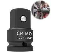 Adaptateur Douille 1/2 vers 3/4 Acier Chrome-Molybdène, Réducteur Carré Cliquet Coffret Outil
