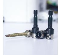Adaptateur Douille 8mm Hexagone Acier Trempé pour Visseuse à Choc et pour perceuse - Extension Tige Non Magnétique Outil Atelier(A)