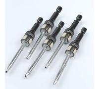 Adaptateur Douille 8mm Hexagone Acier Trempé pour Visseuse à Choc et pour perceuse - Extension Tige Non Magnétique Outil Atelier(2pcs)