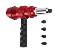 Adaptateur d'outil de rivet pour perceuse - 12,1 x 9,5 cm | Adaptateur de rivet rill | Poignée antidérapante Outil d'entretien automatique pour véhicule, remorque, camping-car, camion, VTT