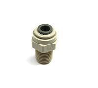 Adaptateur droit NPTF mâle vers Pushfit ¦ 1/4" NPTF x 1/4" Pushfit ¦ John Guest - PI010822S