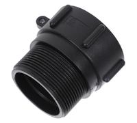 Adaptateur en Abs Noir S60x6mm 2 Pouces avec Joint | Raccord Fileté Mâle Npt 2 Pouces, Étanchéité Fiable, pour Réservoirs Ibc et Eau Potable