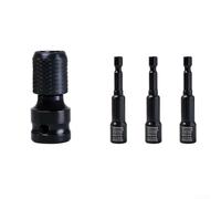 Adaptateur en acier au chrome vanadium pour clé électrique 1/2" avec manchon à ressort pour une connexion fiable aux douilles à impact (f)