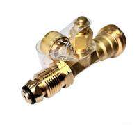 Adaptateur en Laiton à 4 Voies pour Propane | Raccord Té avec Filetage pour pol Femelle et Mâle, Réservoirs de pour camping-car et pour vr, Installation pour facile
