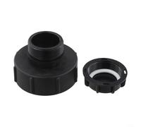 Adaptateur étanche pour réservoir IBC avec couvercle, raccord à filetage épais S100 x 8 à S60 x 6 pour le stockage de l'eau, la récolte de l'eau de pluie et les systèmes d'irrigation extérieurs (B)