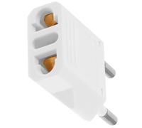 Adaptateur Européen vers Américain 6a 220v pour Voyage International | Blanc, Cuivre, Conversion Multi-prise, Usage Affaires et Déplacements, Accessoire Compact