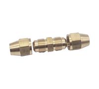Adaptateur évasé for Tube OD 1/8 "3/16" 1/4 "5/16" 3/8 "1/2" 5/8 "SAE, raccord de tuyau droit en laiton égal à 45 degrés, adaptateurs évasés(With Nut 5I8 Inch SAE)