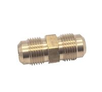 Adaptateur évasé for Tube OD 1/8 "3/16" 1/4 "5/16" 3/8 "1/2" 5/8 "SAE, raccord de tuyau droit en laiton égal à 45 degrés, adaptateurs évasés(No Nut 5I16 Inch SAE)