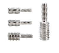 adaptateur fileté, Adaptateur de conversion filetage complet en acier inoxydable 304, boulon réduction convertisseur d'adaptateur caméra à double extrémité(M6X10 M8X10)