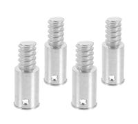Adaptateur Fileté pour Manche de Balai en Alliage D’aluminium 4 Pcs
