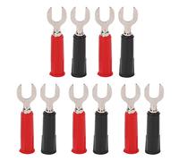 Adaptateur forme U à banane, 10 pièces, prise de Type U haute pression de 6mm avec 4mm pour équipement de chargement de soudage électronique