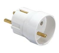 Debflex Adaptateur France/Allemagne 701100 2P+T 10/16A pour fiche française – Blanc