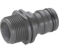 Adaptateur GARDENA 02821-20 plastique raccord enfichable Profi-System, 26,44 mm (3/4\ ) (filet ext.)