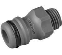 Adaptateur GARDENA 02920-26 plastique 13,16 mm (1/4\ ) (filet ext.), raccord enfichable