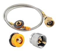 Adaptateur GPL Bouteille de Gaz,Adaptateur Cartouche Camping Gaz,Adaptateur de Propane Tuyau de Rechange
