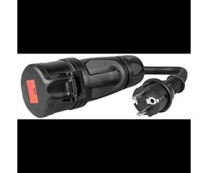 Adaptateur Green Cell GC-EVAK01 : CEE 400V 16A 5 pôles vers Schuko 230V IP44, câble 3x2.5mm²
