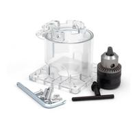 Adaptateur Guide de Coupe Base de Finition Support de Dresseuse Transparent en et Métal pour Contrôle, Adaptateur De Meuleuse D Angle en Affleureuse avec Mandrin