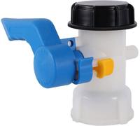 Adaptateur IBC 50 mm à 62mm Vanne Cuve 1000l Plastique, Raccord Cuve 1000 litres pour Reservoir Eau de Pluie,Conteneur