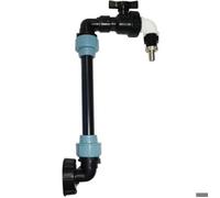 Adaptateur IBC - Robinet col de cygne 3/4"" - Faible résistance au débit - pour réservoir 1000L et arrosage économique