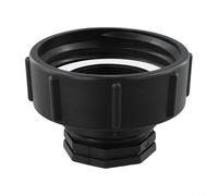 Adaptateur IBC S100 x 8 vers 1/2 3/4 1", réducteur avec filetage fin pour réservoir d'eau IBC, tonneau de pluie et robinet DN80, PP noir (3/4")