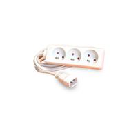 Adaptateur IEC-C14 / 3 prises FR -