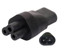 Adaptateur IEC320 C8 vers IEC320 C5, 250 V/10 A, pour divers appareils