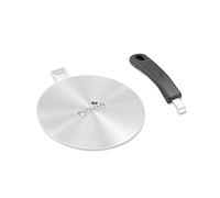 Adaptateur Induction, disque relais induction 20cm, poignée détachable disque adaptateur plaque, induction hob heat diffuser pour cafetières et ustensiles de cuisine