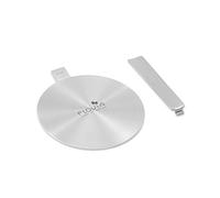 Adaptateur Induction, disque relais induction 20cm, poignée détachable disque adaptateur plaque, induction hob heat diffuser pour cafetières et ustensiles de cuisine